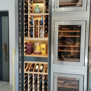 Household built in customized wine cabinet 01