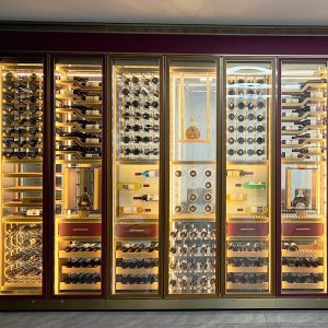 Luxurious customized multi zone customized wine cellar 1