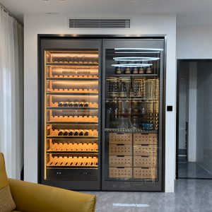 Personel home custom wine cellar with constant temperature control system 01